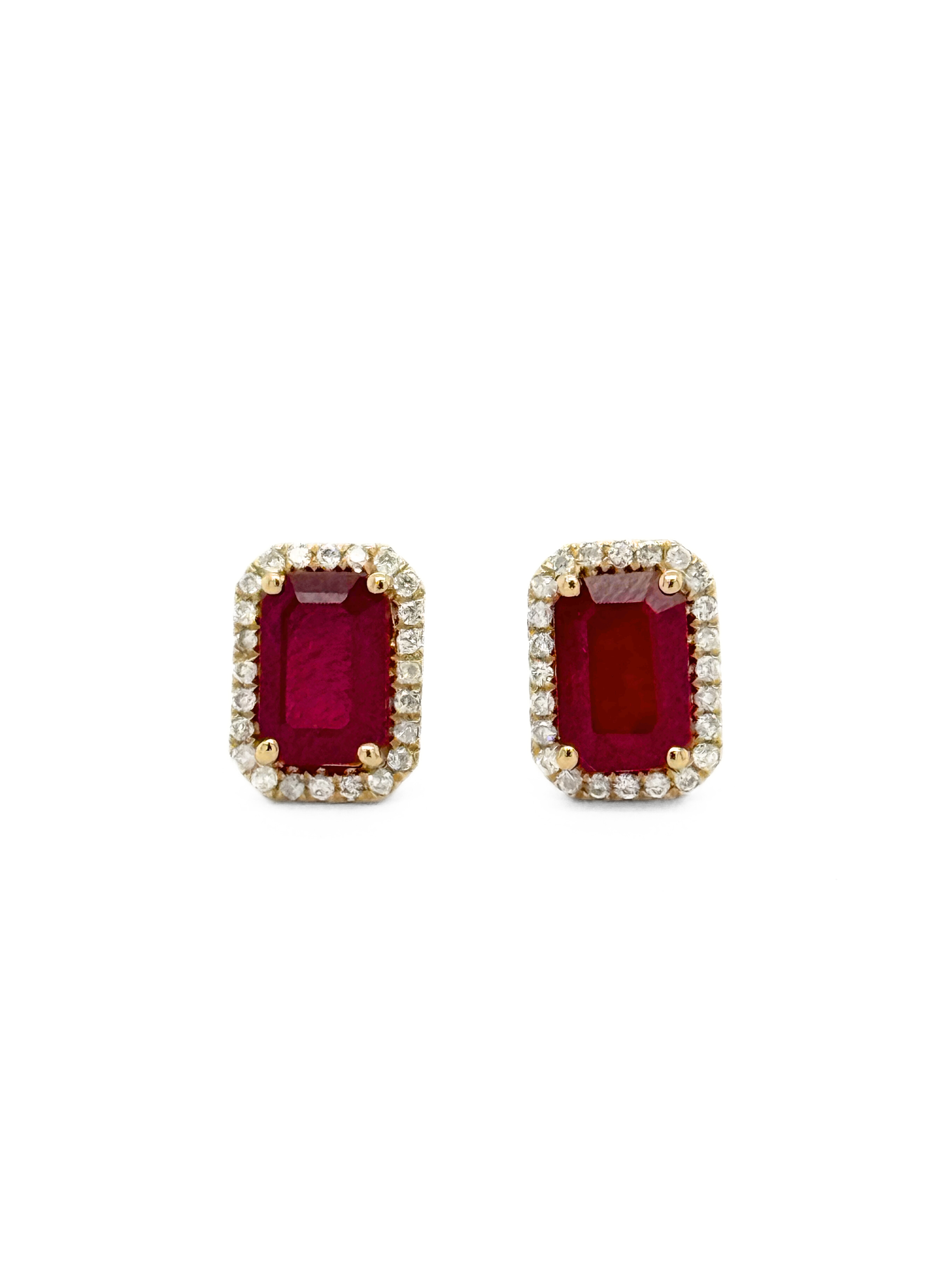 RUBY LADY'S EARRINGS-E19356X4EC